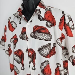 Jogal Santa Hats Men's Size Large Short Sleeve Shirt
